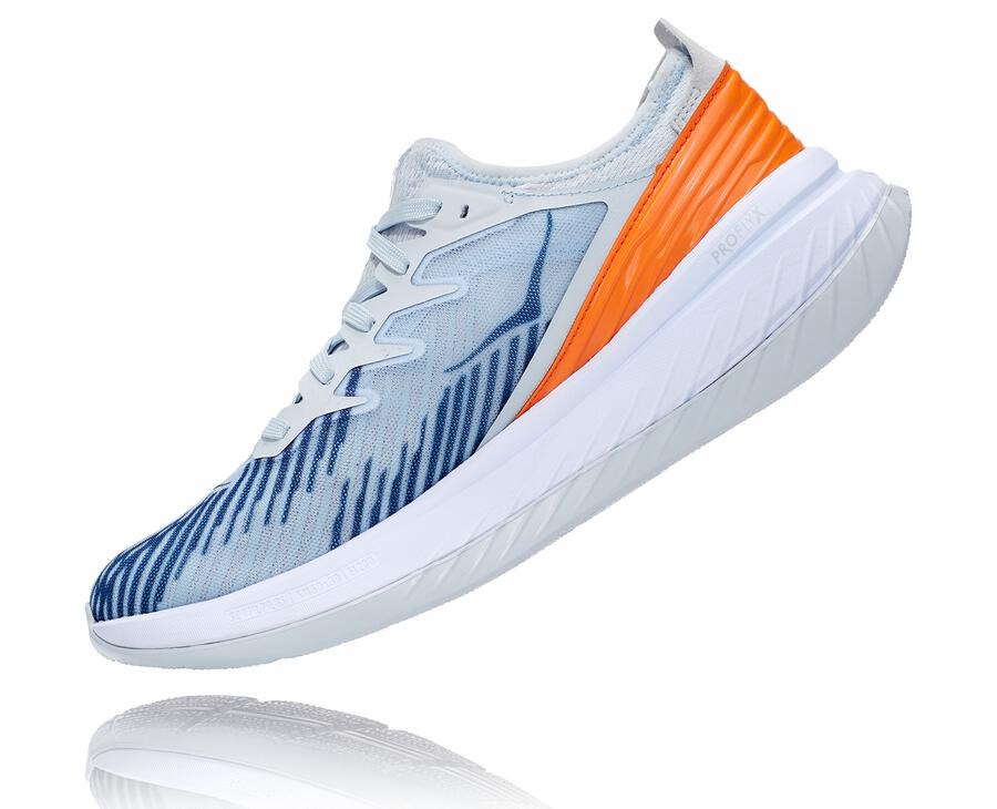 Hoka One One Koşu Ayakkabısı Erkek Beyaz/Mavi - Carbon X-Spe - VY2543896